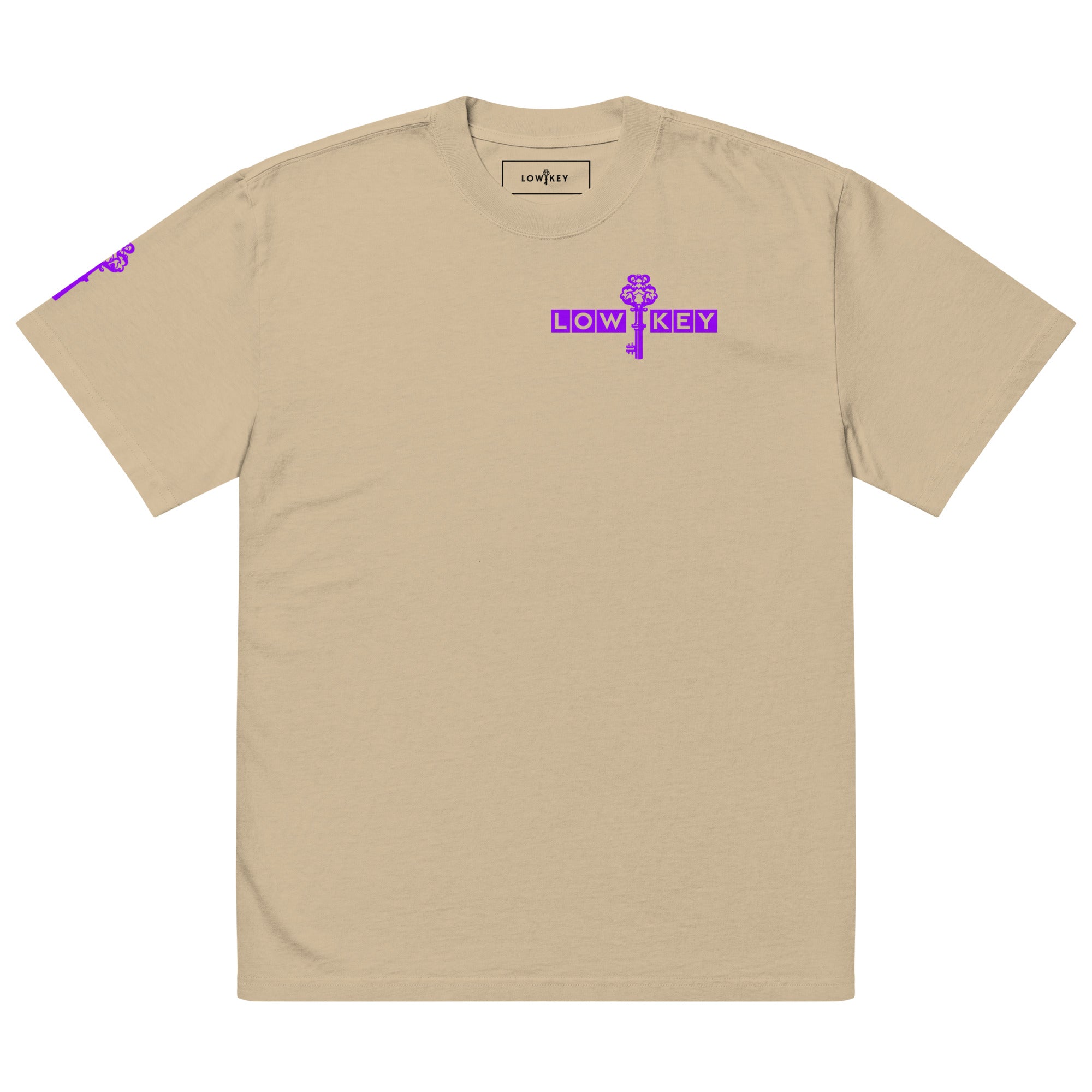 Purple boxed Designed Oversized t-shirt